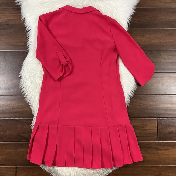 Amanda Uprichard Red Pleated Dress - Picture 8 of 10